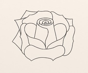 Trandafir galben etapa 10